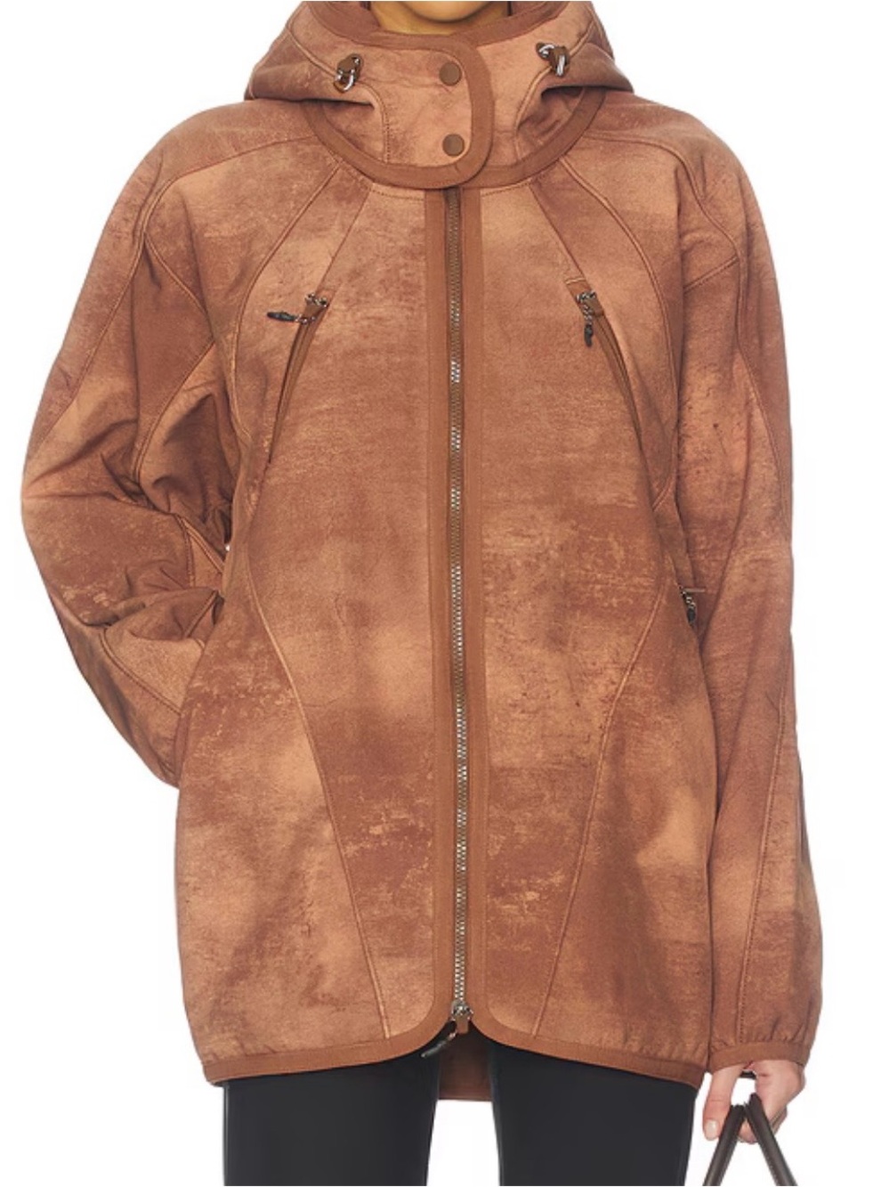 Free People Hooded Oversized Jacket